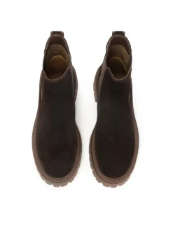 Zamszowe botki typu Chelsea boots