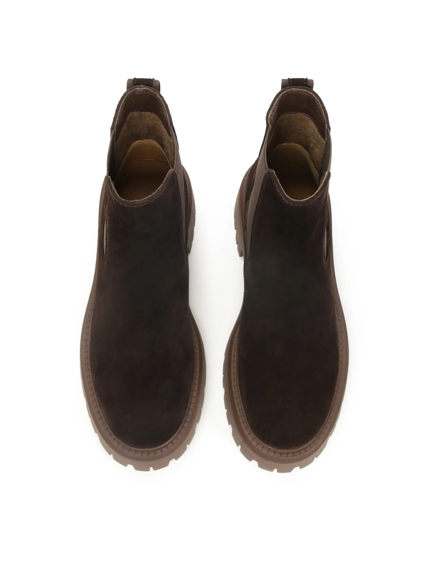 Zamszowe botki typu Chelsea boots